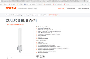 Halogeen pirn Osram DULUX S BL 9 W/71 (2 foto / 2)