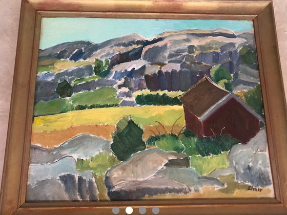 Картина маслом Elmer 1950a.