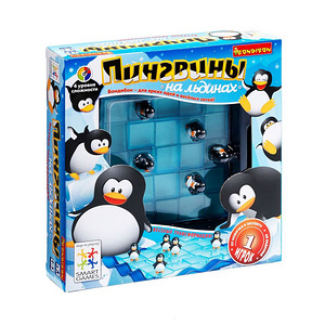 Penguins jää peal puzzle mäng lauamäng vene 6+ Smartgames (1 foto / 3)