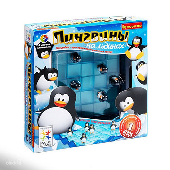 Penguins jää peal puzzle mäng lauamäng vene 6+ Smartgames