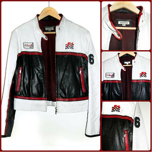 Formula1 эффектная куртка из натуральной кожи, 40-42-L-XL (1 фото из 3)