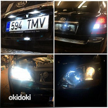 Led подсветка номера и лампы T10,C5W, canbus