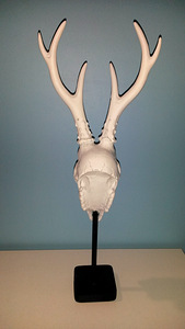 Dekoor-sisustuselement Valge Kits, 45 cm (6 foto / 7)