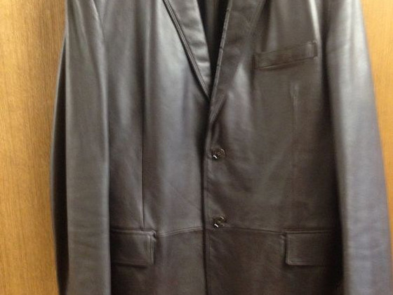 Ermenegildo Zegna кожаная куртка