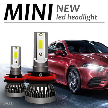 MINI LED pirnid H7 H11 H4 H1 H8 HB2 9005 H10 HB3 9006. 6000K