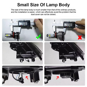 MINI LED pirnid H7 H11 H4 H1 H8 HB2 9005 H10 HB3 9006. 6000K (3 foto / 3)
