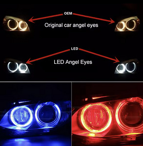 BMW led angel eyes 120w BMW F01 E90 E92 E93E82 E60 E70 X5 X6 (6 фото из 7)