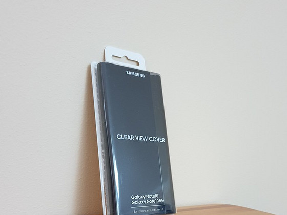 Galaxy Note10+ Clear View Cover чехол (черный)