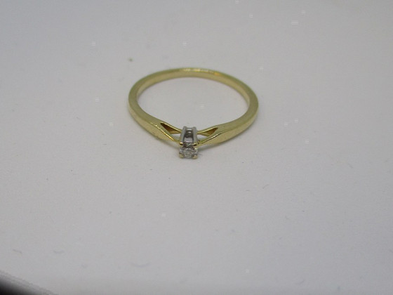 Kuld sõrmus teemantidega 585 proov (№684)