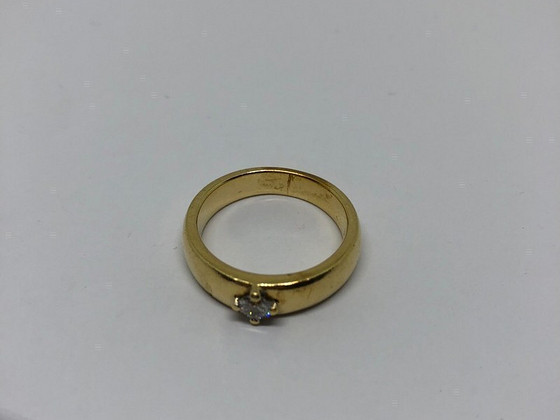 Kuld sõrmus teemantiga 585 proov (№921)