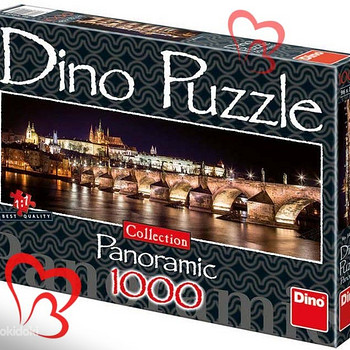 DINO PUZZLE панорамный пазл Карлов мост, 1000 шт, новый