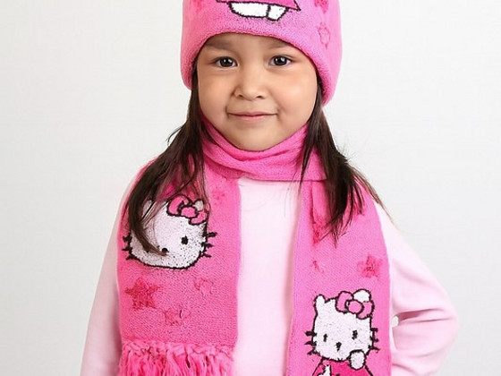 Комплект Hello Kitty шарф + шапка