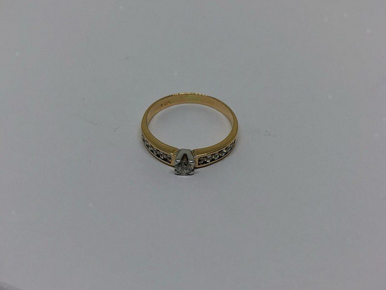 Kuld sõrmus 585 proov teemantidega (№836)