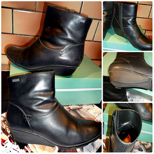 Clarks täistalaga mustad täisnahast poolsaapad, 39 1/2-UK6 (2 foto / 3)