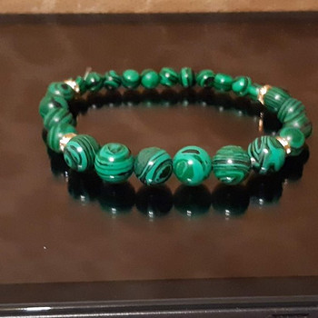 Браслет из малахита , 21 см