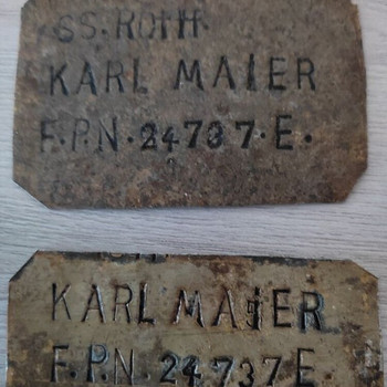 Müüa SS surmamedaljon (Erkennungsmarke).