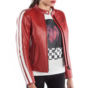 Formula1 effektne must-valge-bordoo täisnahktagi, 40-42-L-XL (9 foto / 10)
