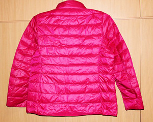 Ярко-розовая стеганая куртка-легкий пуховик, XL-2XL, новая (5 фото из 5)