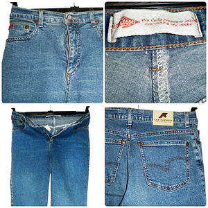 Lee Cooper синие прямые классические джинсы-стрейч, UK30-M-L (3 фото из 7)