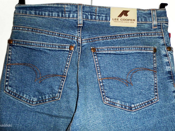 Lee Cooper синие прямые классические джинсы-стрейч, UK30-M-L