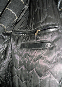 Saki Leather täisnahast meeste soe must pikk mantel, 54-XL (5 foto / 9)
