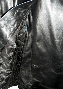 Saki Leather täisnahast meeste soe must pikk mantel, 54-XL (9 foto / 9)