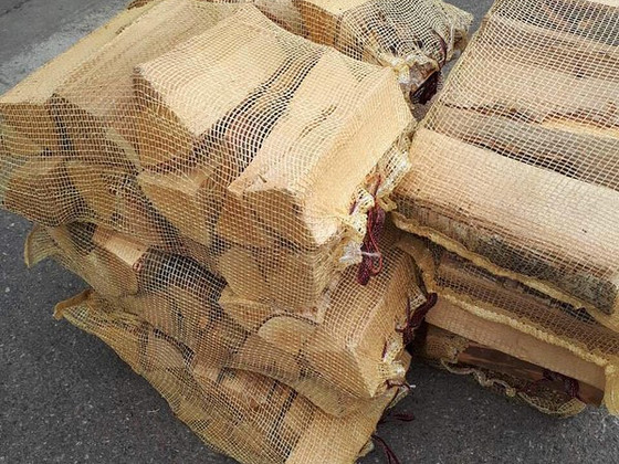 Дрова для камина в сетке, 40л, береза.Камерная сушка