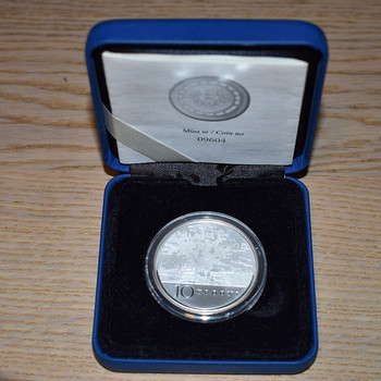 Hõbedast meenemünt 10 krooni 2008, Eesti Vabariik 90