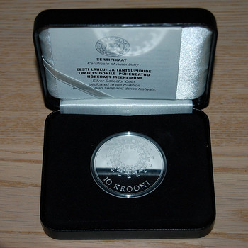 Eesti hõbedast meenemünt 10 krooni 2009