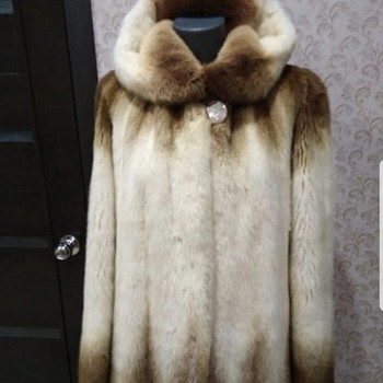 Nerzjacke mit Kapuze