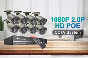 CCTV Система Видео Наблюдения с 8 камерами, CCTV с памятью 2 (1 фото из 8)