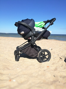 Детская коляска Cybex Priam и автокресло Cybex Cloud Q Plus (2 фото из 9)