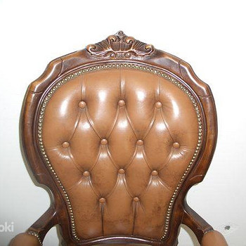 Nahast kirjutuslaua tool