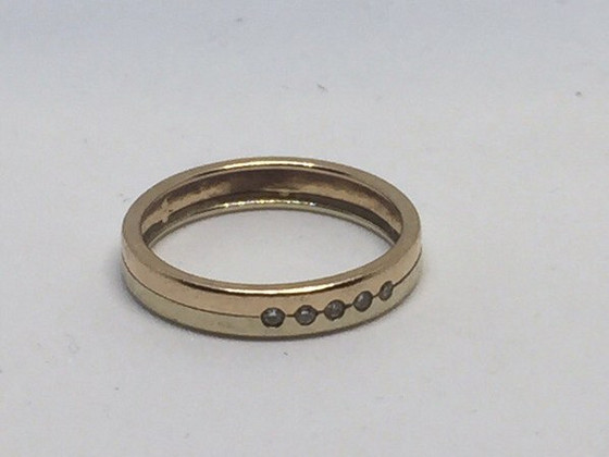 Kuld sõrmus brilliantidega 585 proov (№636)