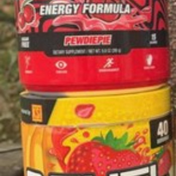 PewDiePie ja KSI gfuel aromatisaatorid