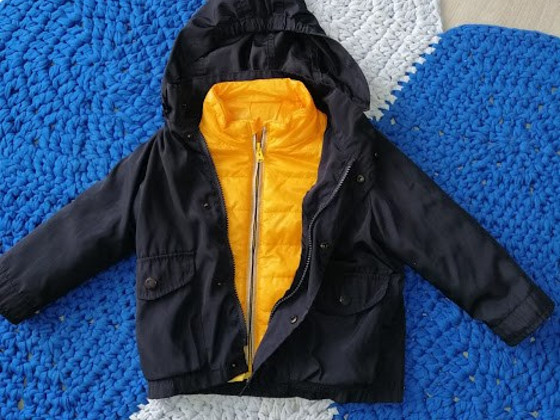 Куртка zara 2в1, 24м-36м