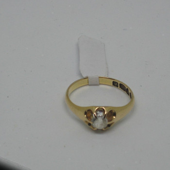 Kuld sõrmus 750 proov briljantiga 0,35 carat (№854)