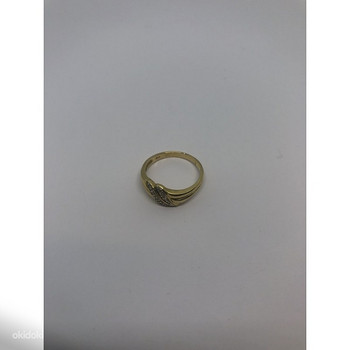 Золотое кольцо с бриллиантами 585 проба (№1019)