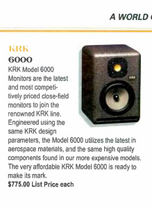 Мониторы KRK 6000 и усилитель (3 фото из 3)
