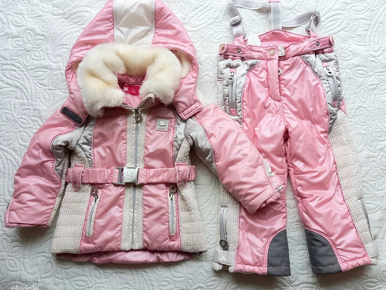 Милая зимняя куртка chicco + штаны р.86