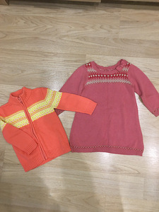 Платье Mothercare , 86 и теплый свитер (1 фото из 1)