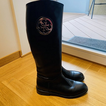 Guess кожаные сапоги