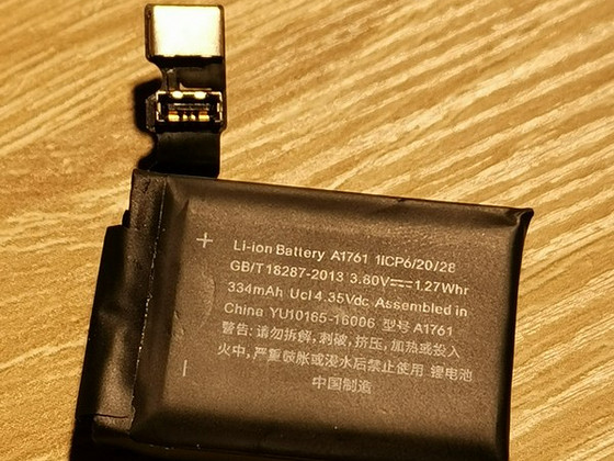 Apple watch series 2 (42 мм) аккумулятор (334 мач)