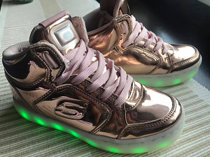 Skechers energy lights, 33 розовое золото (6 фото из 8)