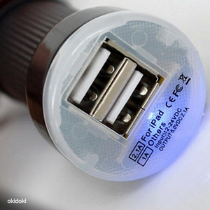 Автомобильное зарядное устройство, 2 порта USB (1 фото из 3)