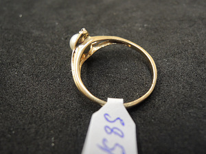 Kuld sõrmus 585 teemanditega (№L642) (2 foto / 6)