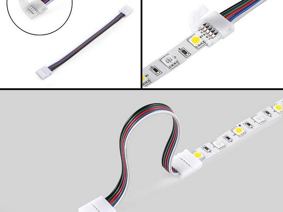 Коннектор 10 мм 5pin RGBW, Разъем 5Pin RGBW,RGBW крест L T