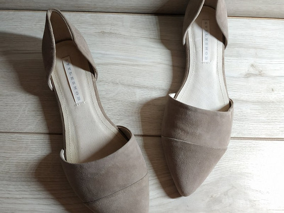 Кожаные стильные новые балетки от Stylesnob 39-40 р кожа вез