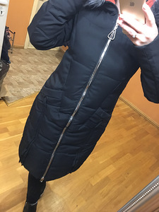 Uus kapuutsiga talvemantel, suurused S, M, Xl (1 foto / 4)