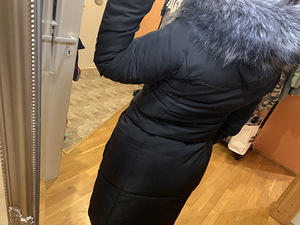 Uus kapuutsiga talvemantel, suurused S, M, Xl (4 foto / 4)